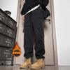 Fleecehose Amerikanische schwarze Latzhose Herren Herbst und Winter Klein Verdickt Wasserdicht und winddicht Outdoor Bergsteigen, Aufladen