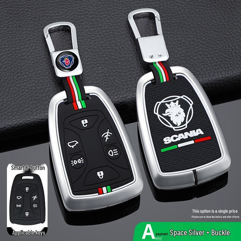 Scania Truck Tractor Key Case for R, G, P, S Series - Remote Shell with Buckle