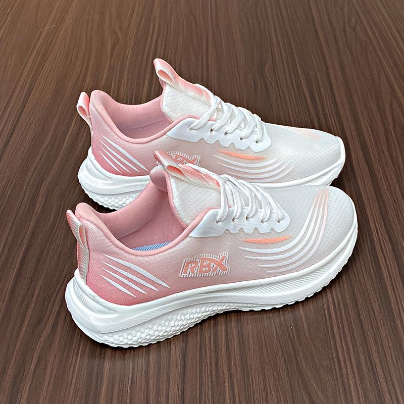 

Super soft fashion versatile sports shoes women s spring summer new mesh breathable shoes shock absorption trend running shoes 40 розовый