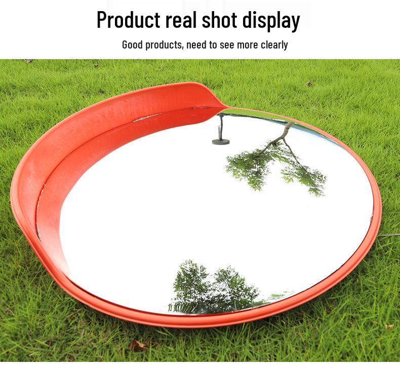 Indoor/Underground Traffic Convex Mirror - Anti-Theft Safety Reflective Mirror for Supermarkets & Parking Lots