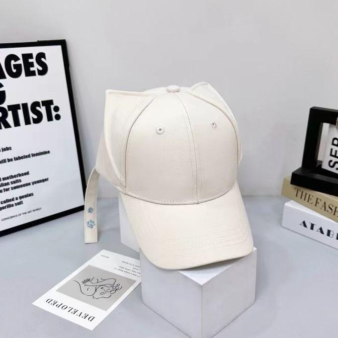 Star cute cat ears cap spring and summer new high-quality three-dimensional devil ears baseball cap