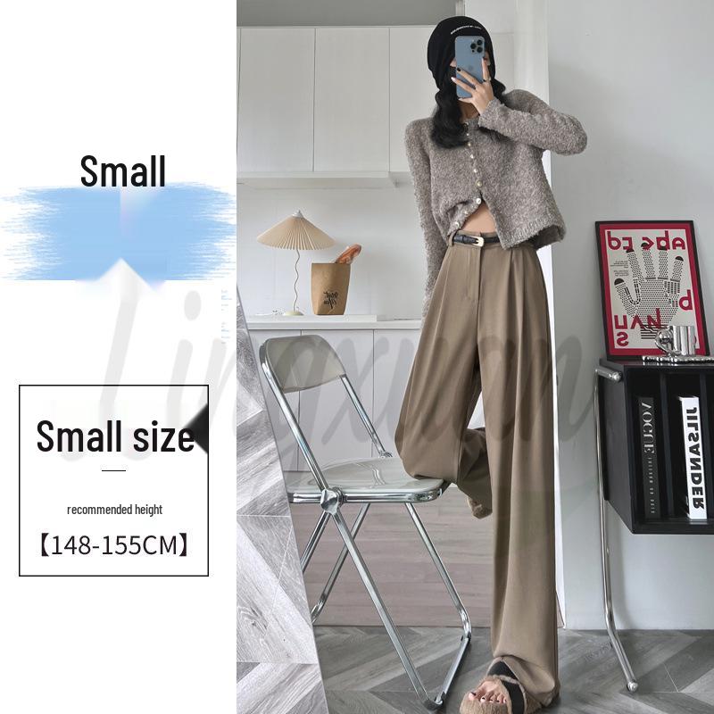 Spring 2026 Women's High Waist Wide Leg Straight Suit Pants