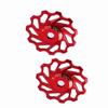 2 X CNC Alloy   Wheel Rear Derailleur Pulley For     Road Bike(red 11T)