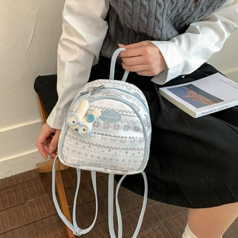Korean Style Cute Mini Backpack for Women Fashi Ins Trendy Sweet Shoulder Bag Comfortable and Versatile Texture Commuting Bag