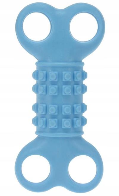 Dog Toy Rubber Bone 10cm Chewer and Fetch Toy In One