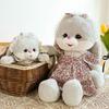 Plush Rabbit Toy With Q Version Cuddly Animal Toys Sleeping Pillow Toy For Girls