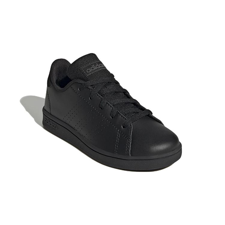 Adidas Neo Advantage K Comfortable Versatile Non-Slip Durable Low-Top Skate Shoes Kids Sneakers Black GW6484