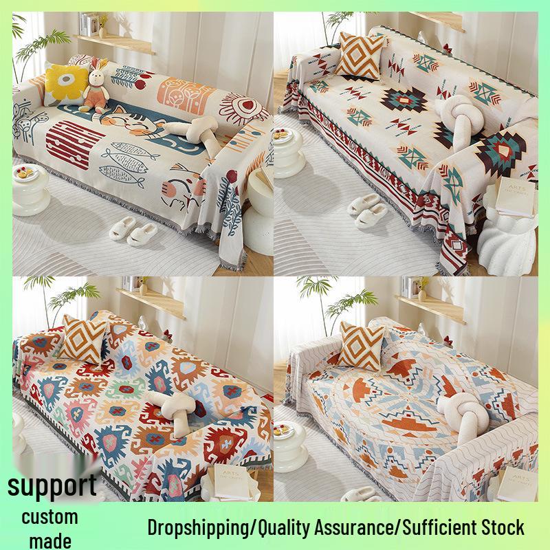 Universal Non-Slip Sofa Cover: All-Season Modern Minimalist Knitted Cushion Towel (2025)