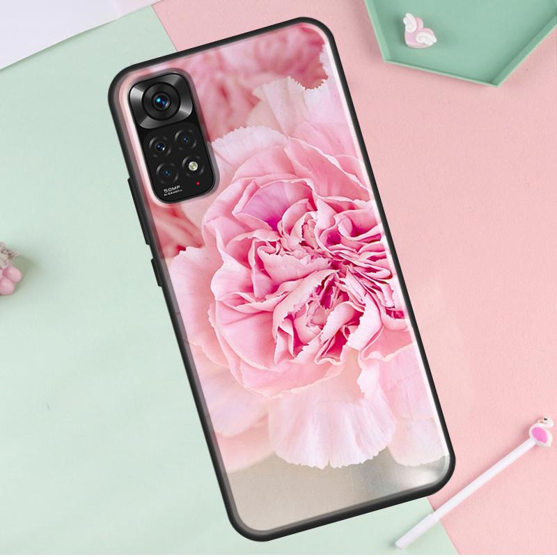 Bujori Floare frumoasă pentru Redmi Note 12 Pro Plus Husă pentru Redmi Note 10 8 9 11 Pro 12S 11S 10S 9S 9C 10C 12C