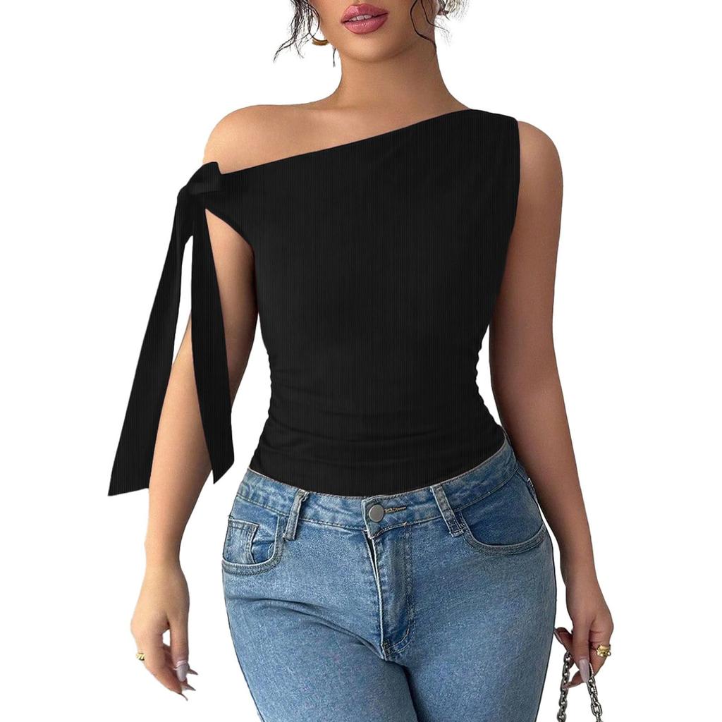 Women's Fashion Asymmetrical Off-the-Shoulder Top