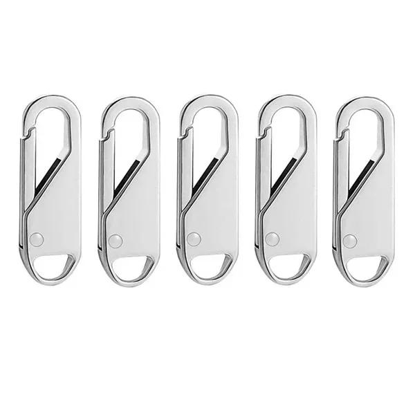 5PCS Sewing Universal Zipper Puller Detachable Metal Zipper Heads Repair Kits DIY Craft Sliders Clothes Accessories Confection