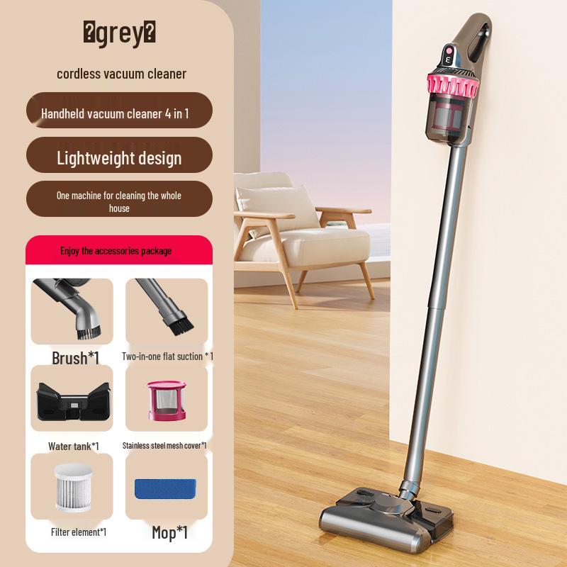Wireless Handheld Mite Remover Vacuum with Blue Light, Hurricane Suction, & Mopping Water Tank