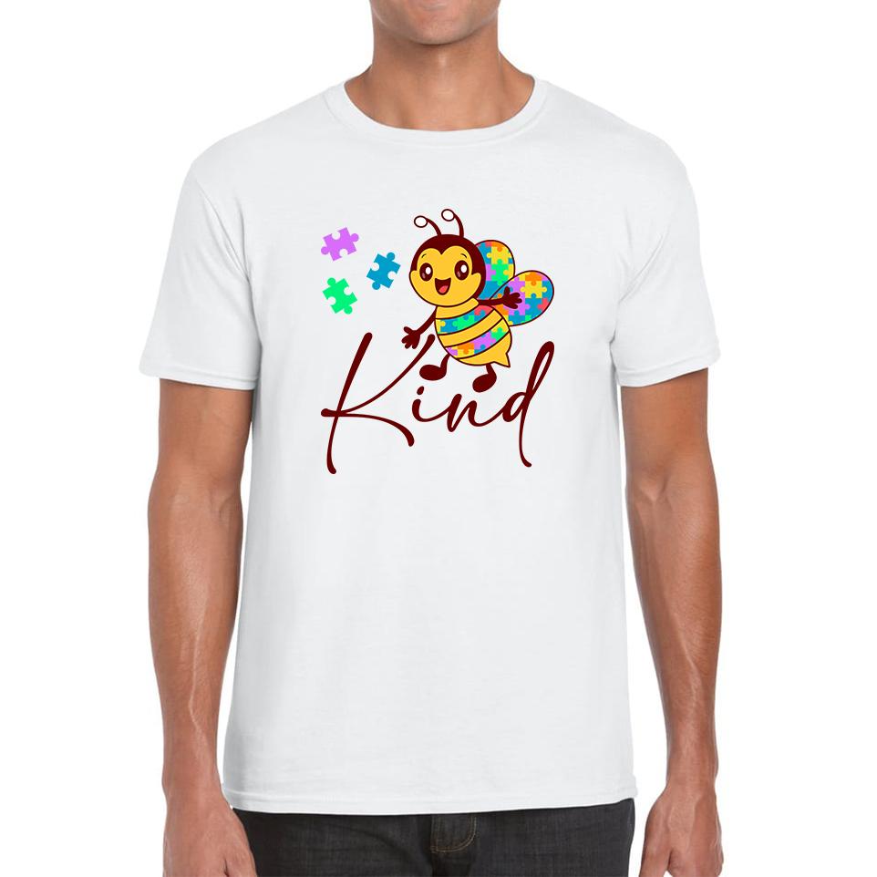 Bee Kind Autism Awareness Autism Rainbow Bee Kind Neurodiversity Honey Bee Autism Mental Health Mens Tee Top S