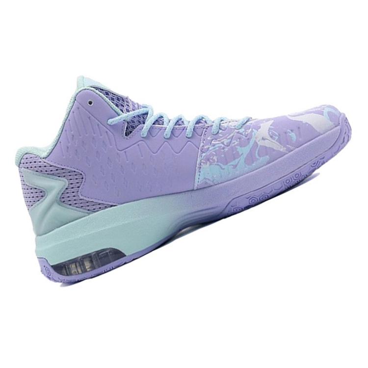 New Anta KT3 KT Team Shock Absorbers Slip Resistant Abrasion Resistant High top Basketball Shoes Purple Blue 11741105-7