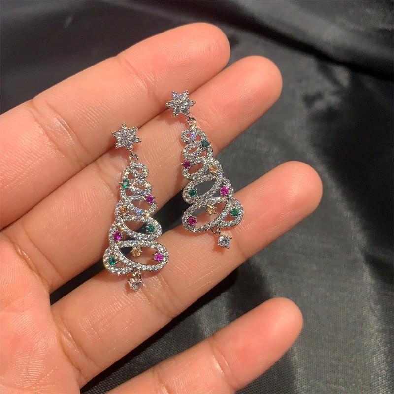 Christmas Lady Earrings Fashion Casual Delicate Elegant Alloy Earrings Gift