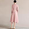 2025 Spring Collection: Elegant Pink Two-Piece Suit for Professional Wear