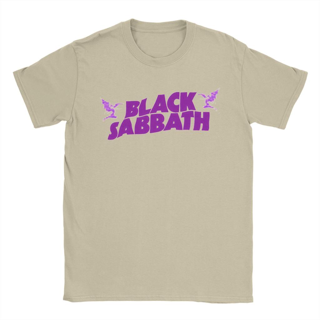 Black Sabbath Purple Logo T Shirt Hip Hop T-Shirts Short Sleeve Awesome Tshirt Summer Cotton Comfortable Oversized Tees