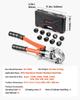 Hydraulic Pipe Crimping Tool, Multi-Functional Tube Fittings Crimper with TH16 TH20 TH26 TH32 Jaws for PEX & Aluminum-Plastic Pipes, and V12 V15 V18
