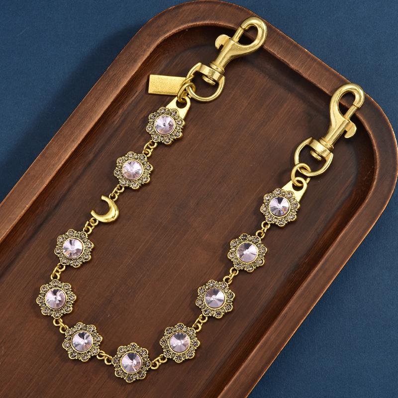 Versatile  Flower Keychain Trendy Messenger Bag Chain Creative Bag Extension Chain Pendant Decoration Accessories Gift