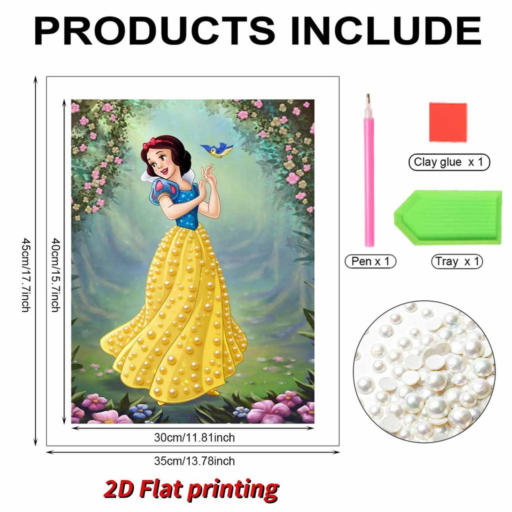 Disney Snow White Forest Mystery Pearl Puzzle This Is A Handmade Decorative Gift That Can Be Used As A Home Decoration Item