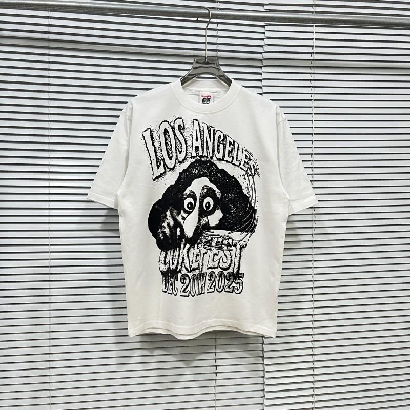 Mens Cotton Graphic Tee Streetwear Loose Fit Short Sleeve T-Shirt Casual Wear