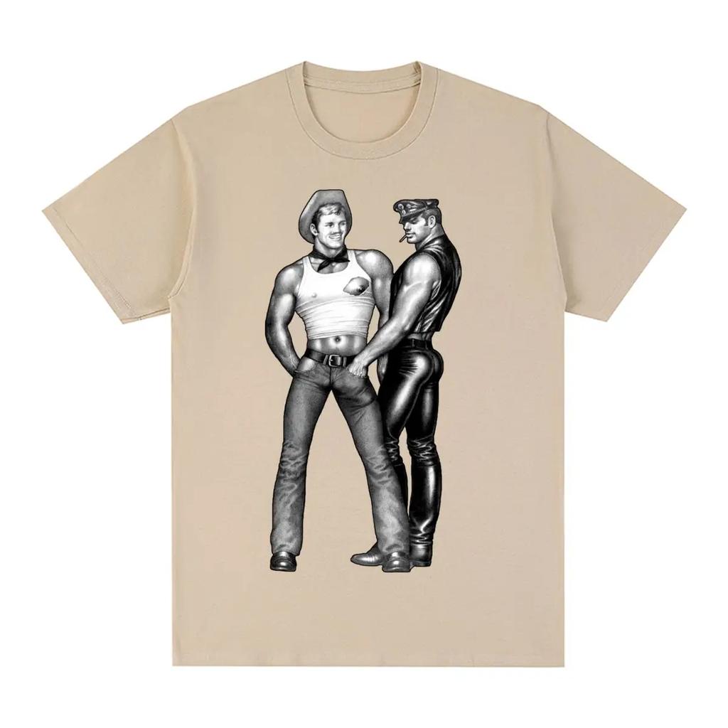 TOM OF FINLAND Vintage T-shirt Gay Cops Pride Lgbt Rainbow Fashion Cotton Men T shirt New Tee Tshirt Womens Tops