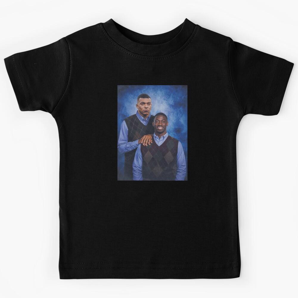 Funny Dembele and Mbappe Brothers Kids T-Shirt 140