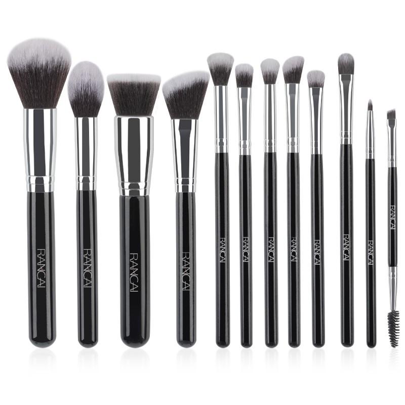 12pcs Brown Makeup Brush Set Soft Brushes Eyeshadow Powder Foundation Beauty Tools