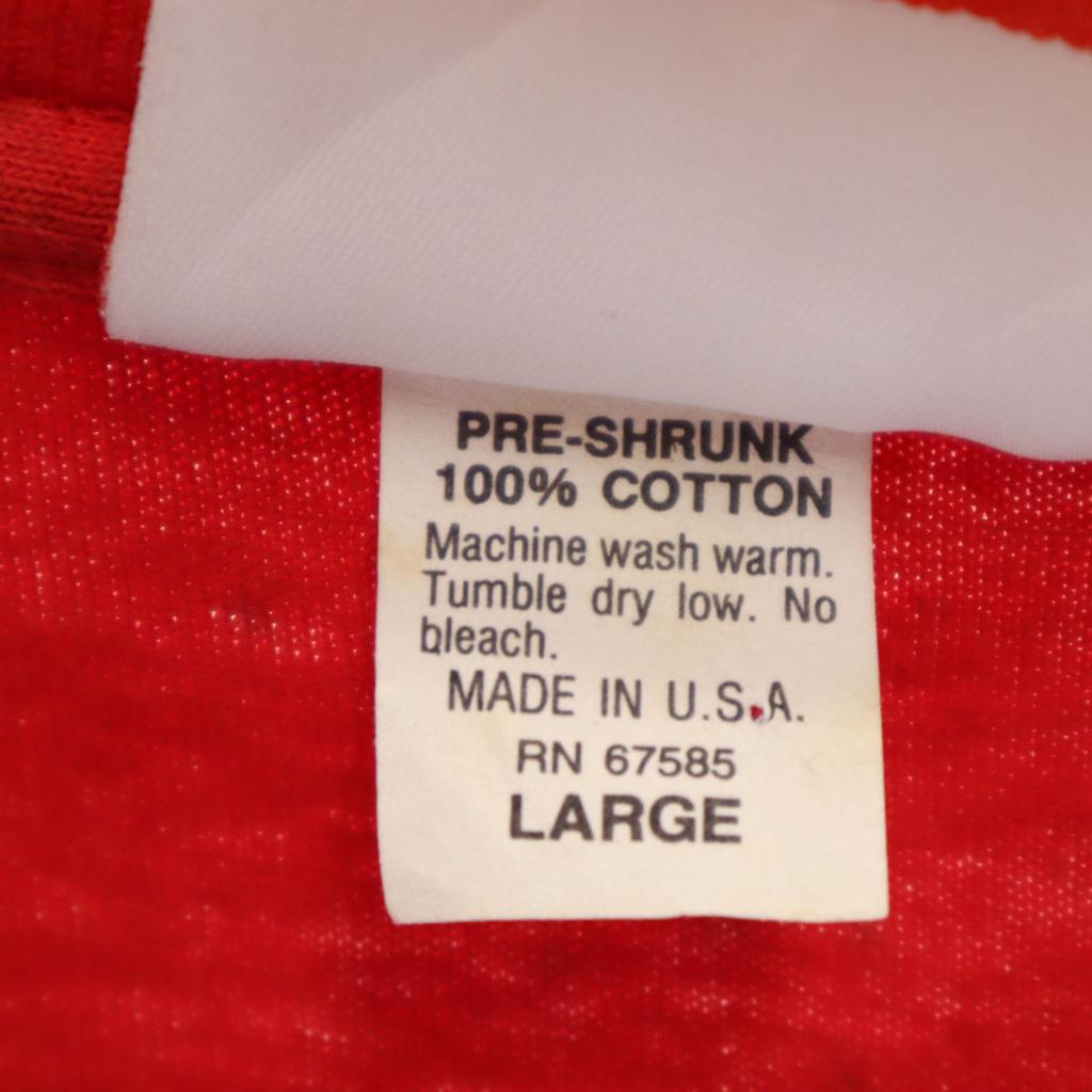 Coke 90s Made In USA Old Short Sleeve T-shirt L Red Single Stitch Men's Used