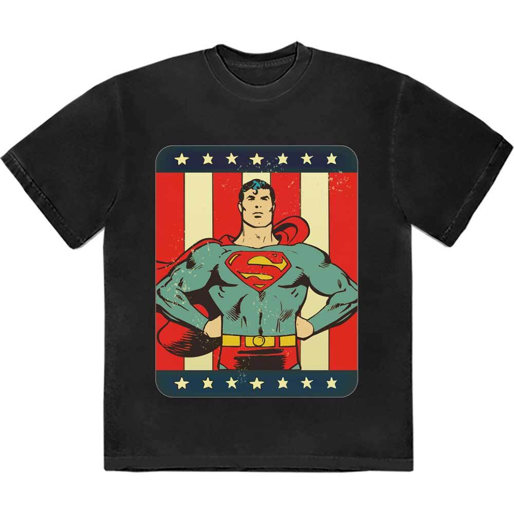 DC Comics Unisex T-Shirt: Superman Stripes (Large) 3XL