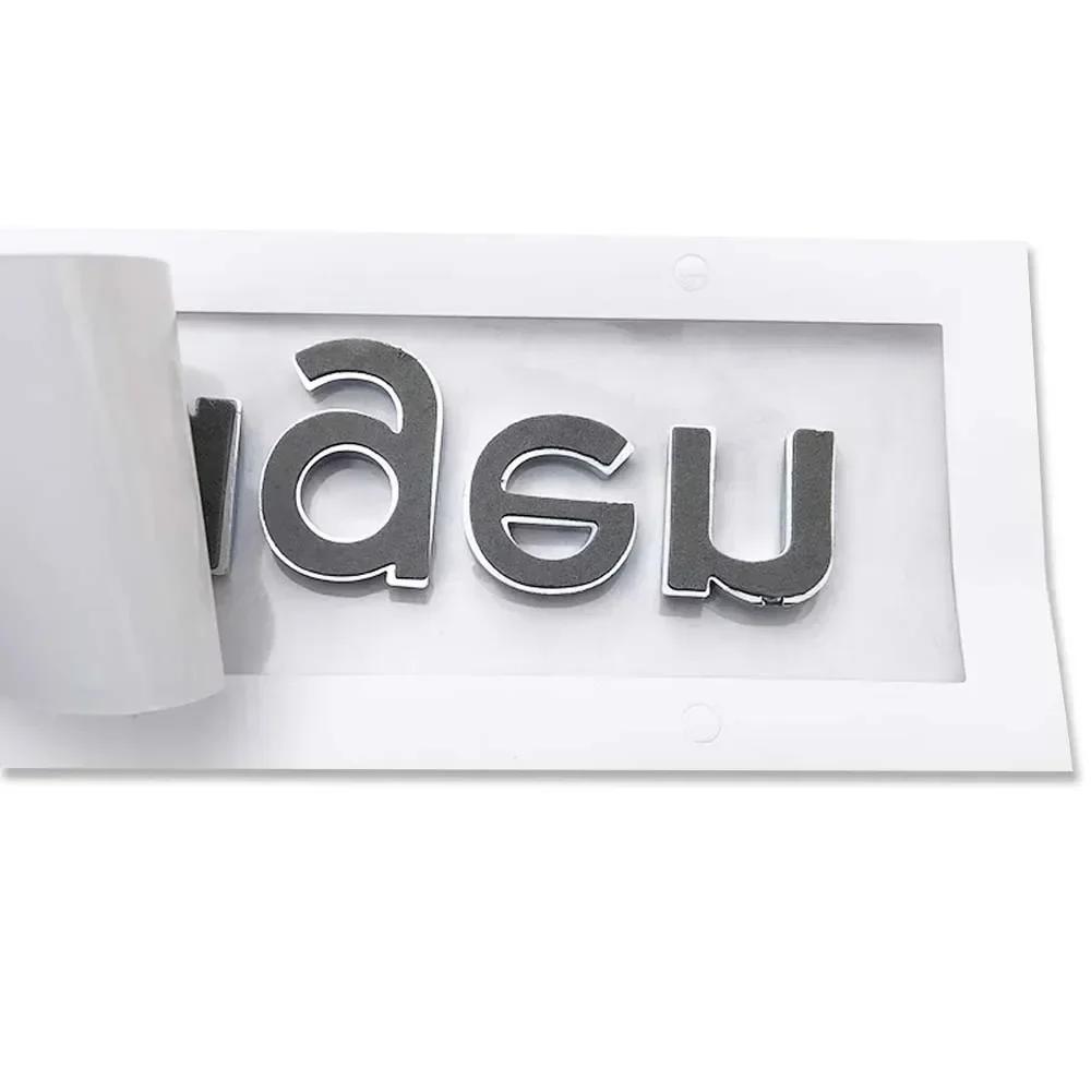 opq1 1pc 3D ABS Plastic Letter Car Rear Trunk Emblem Sticker For VW GTI Golf 7 8 Passat B6 Mk4 Tiguan Mk7 Jetta silver Auto Styling