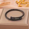Popular steel wire nail  women's light luxury fashion European and American simple design stainless steel 
