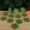 12Pcs 7.5cm Vivid DIY Craft Charming Hanging Pendant Christmas Tree Decor Party Ornaments Festival Decoration Glitter Snowflake