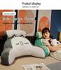 Large Soft Bed Backrest and Headboard Cushion - Ice Beans Pillow for Sleeping and Lounging