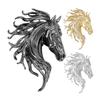 Brooch Pin Retro Style Horse Head Design Anti-oxidation Anti-rust Brooch Sweaters Hats Bags Fashion Accessory