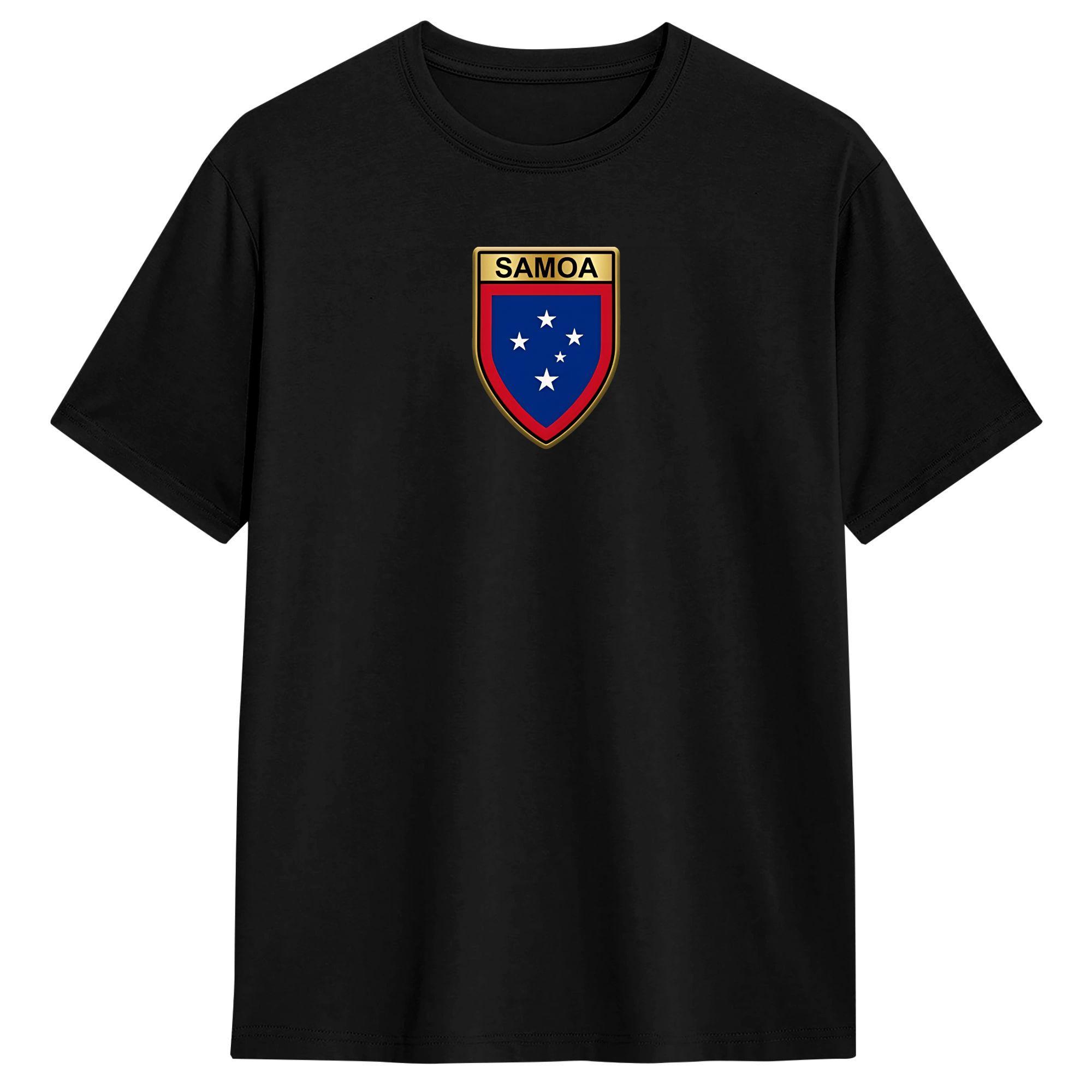 

Funny Samoa Flag T-Shirt for Men O Neck Pure Cotton T Shirt Short Sleeve Tee Shirt Printing Clothing 5XL різнокольоровий