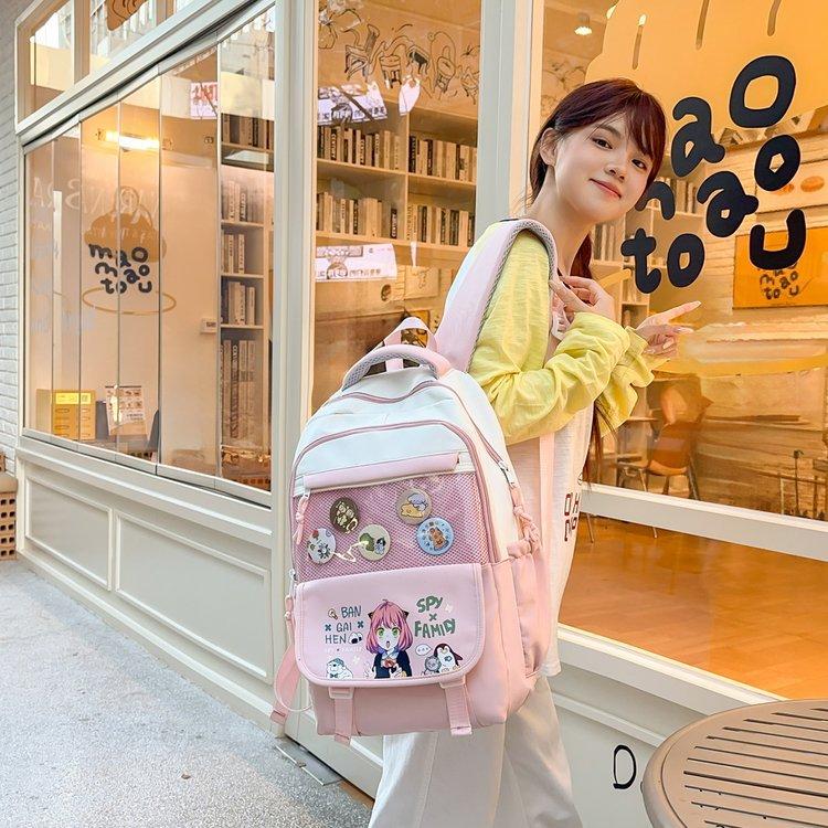 Schoolbag Japanese cute ins high value versatile large capacity schoolbag primary school students junior high school students backpack