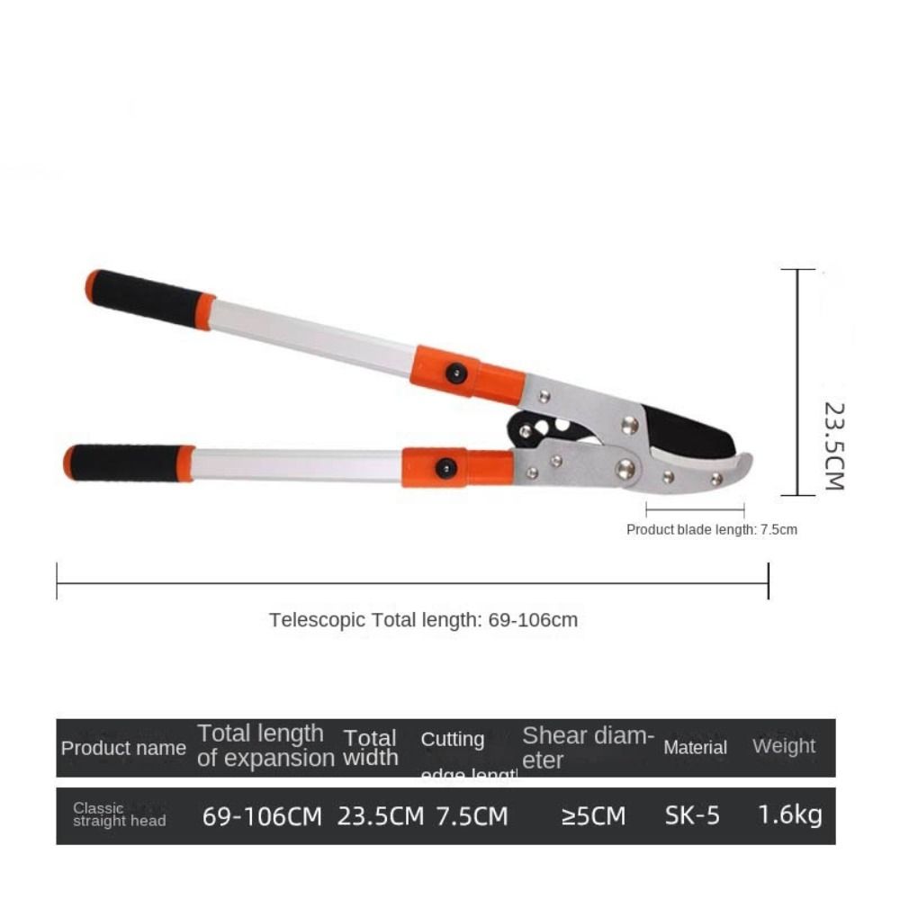 Telescopic SK5 Steel Garden Branch Pruners Long Pruner Gardening Garden Tool Fruit Tree Stretchable Hand Tools
