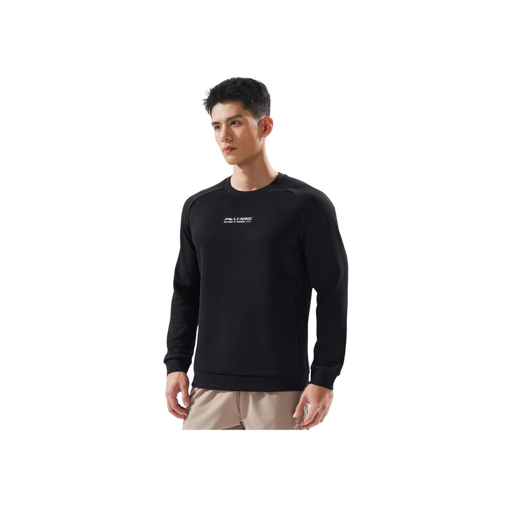 Li Ning 3D Round Neck Logo Sports Sweatshirt Men Sweatshirt AWDV497-5