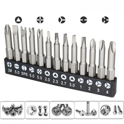 13/7/5Pcs  50mm Specialty Screwdriver Bit Set Y-Type Triangle Cross 3-Point Screwdriver Tool Accessories