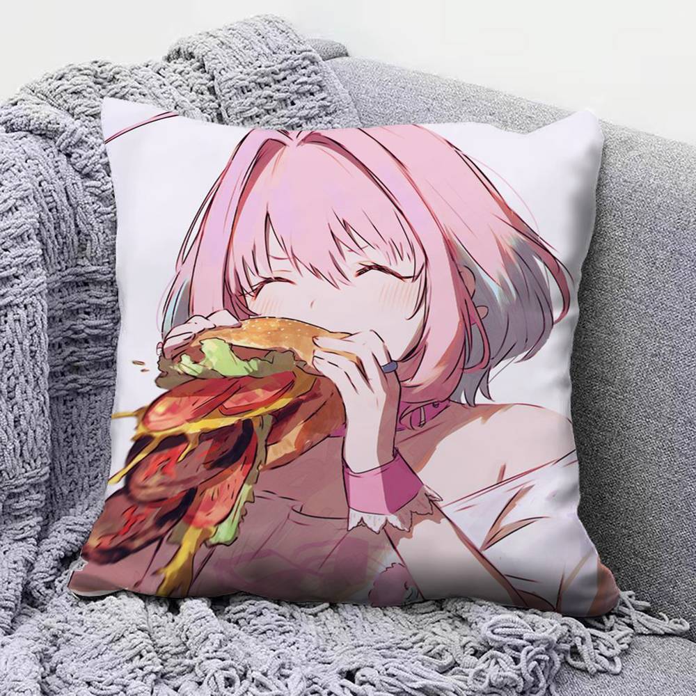 Yumemi Riamu Anime Girl Home Sofa Cushion Covers and Aecorative Custom Pillow Covers