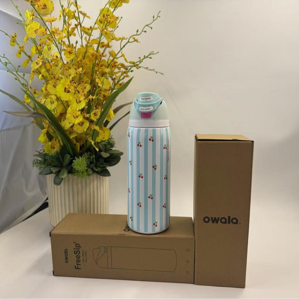 Owala 24oz 32oz Fruit Infuser Water Bottle Vacuum Double Wall 304 Stainless Steel Insulated Tumbler Outdoor Sports Sport Flip Lid