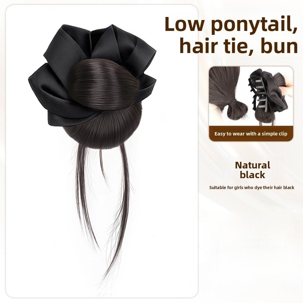 Synthetic Bun Head Wig with Hair Tie Wig Hair Clip New Hairpiece Hair Accessories