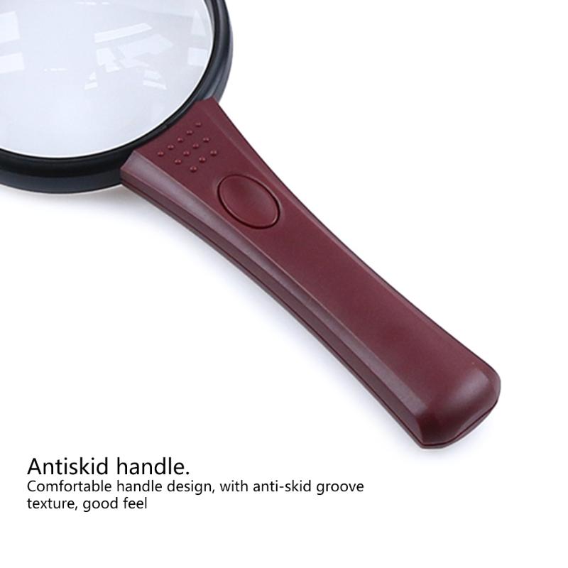 Magnifying Glass with Light Handheld Large LED Illuminated Lighted Magnifier for Seniors Reading Inspection Coin Jewelry