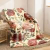 2026 New Arrivals Flannel Romantic Blush Rose Digital Print Blanket Suitable for Sofa Blanket Office Nap Cover Airplane Blanket Ho
