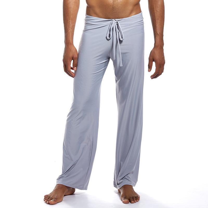 Lässige, leichte Herrenhose, lockere, große Hosen, Jogginghose aus Eisseide