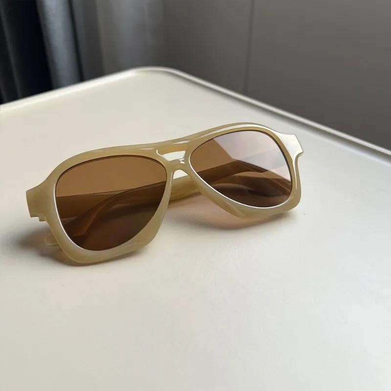 

Retro Fashion Pilot Sunglasses Women Men Beach Sun Glasses Classic Vintage Party Outdoor Shades коричневый