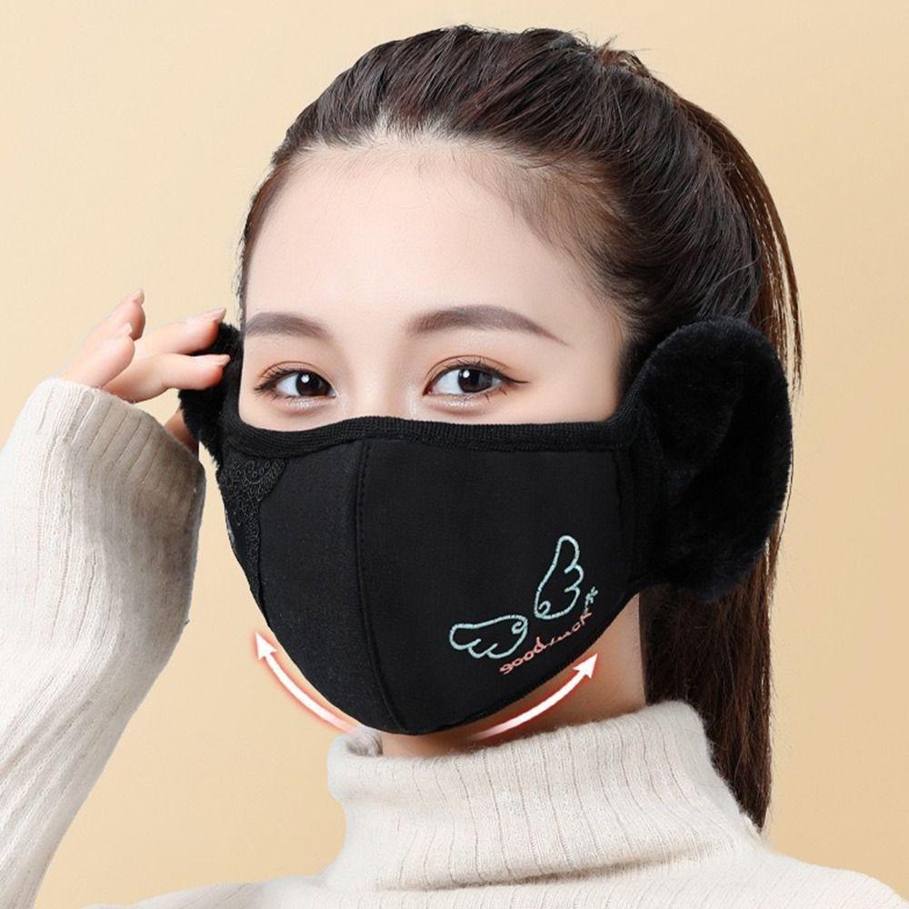 Warm Thermal Earmuffs Mask Plush Ear Warmer Winter Fleece Winter Mask