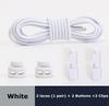 1pair Elastic Shoelaces Round Spring Plastic Lock Quick Wear In 1 Second No Tie Shoelaces Suitable for All Shoelaces Lazy Laces