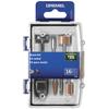 Dremel Metal Cutting Rotary Tool Accessory Kit 16 Piece Set Engraving Grinding Carbon Steel Blue 734-01 - - Bits, Stones, Brushes,